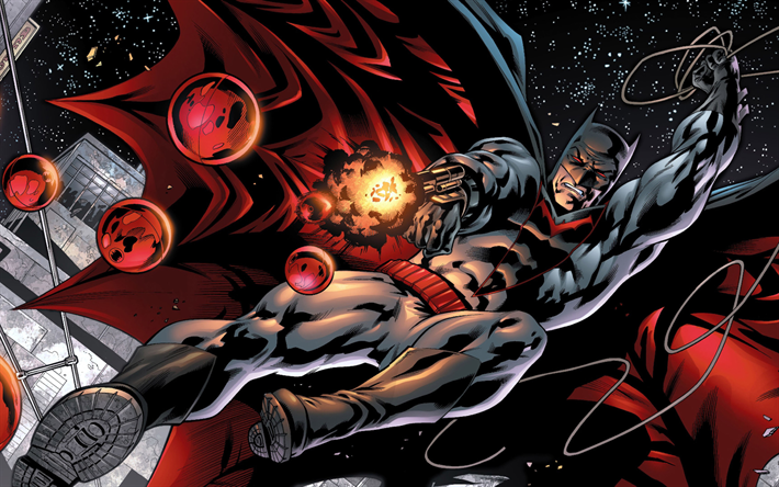 Batman, la bataille, les super-h&#233;ros, de l&#39;art, de la bande dessin&#233;e