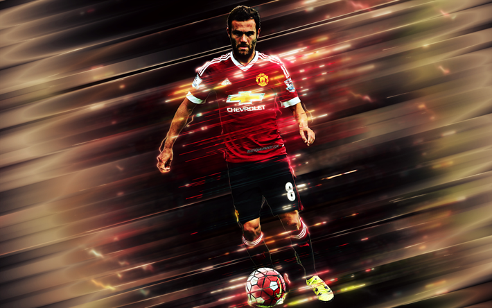 Juan Mata, Manchester United FC, İspanyol futbolcu, h&#252;cum orta saha oyuncusu, Premier Lig, İngiltere, futbol, Mata