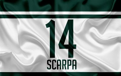 Gustavo Scarpa, T-shirt, Palmeiras, 14th number, Scarpa, Serie A, Sao Paulo, Brazil, football, Sociedade Esportiva Palmeiras