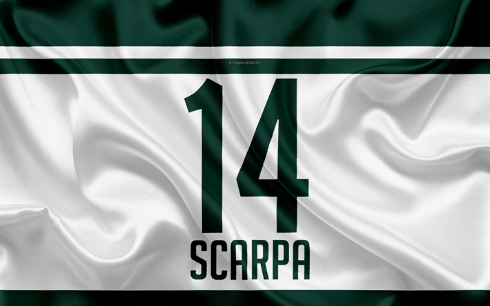 Gustavo Scarpa, T-shirt, Palmeras, 14th number, Scarpa, Serie A, Sao Paulo, Brazil, football, Sociedad Deportiva las Palmas