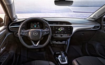 2020, Opel Corsa, inside view, interior, front panel, new Corsa 2020 interior, german cars, Opel