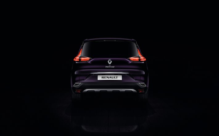 Renault Espace, 2020, dikiz, dış, mor minivan, yeni mor Espace, Fransız otomobil, Renault