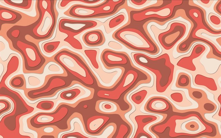 red abstract background, 3d abstract background, red-orange mosaic, creative red background