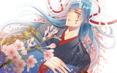 Touken Ranbu, Jiroutachi, caracteres, retrato, mang&#225; japon&#234;s, personagens de anime