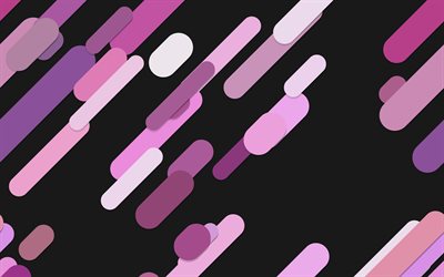 black and purple abstraction, pink lines background, retro pink background, creative backgrounds