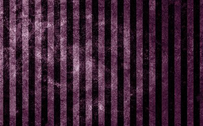 4k, グランジ紫の背景, 紫の線グランジ背景, 紫色のシマウマの背景, 紫の縞模様の背景