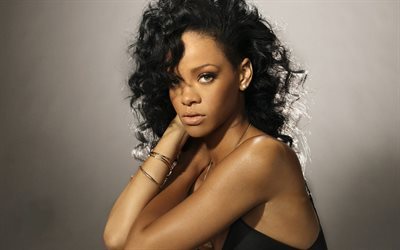 Rihanna, American singer, beautiful woman portrait, Robyn Rihanna Fenty