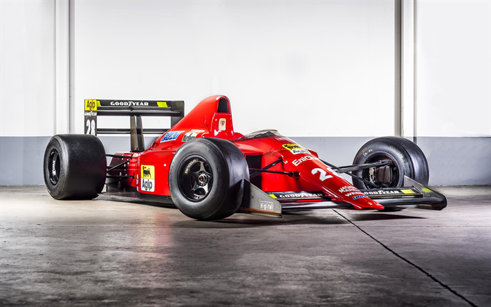 Ferrari 640, Formula 1, 1989, Ferrari F1, racing car, retro sports cars