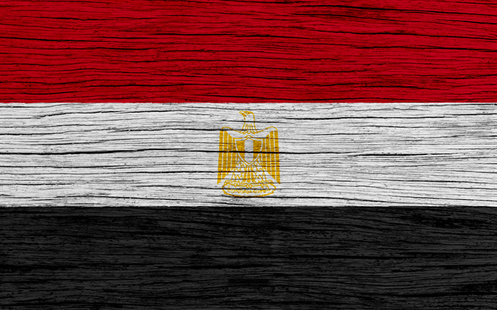 Drapeau de l&#39;&#201;gypte, 4k, en Afrique, en bois, texture, drapeau &#201;gyptien, les symboles nationaux, l&#39;Egypte drapeau, de l&#39;art, de l&#39;Egypte