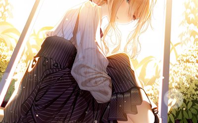 Violeta Evergarden, Japon&#234;s romance, manga, personagem principal