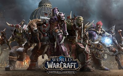 World of Warcraft Battle for Azeroth, art, 2018 games, World of Warcraft, WoW