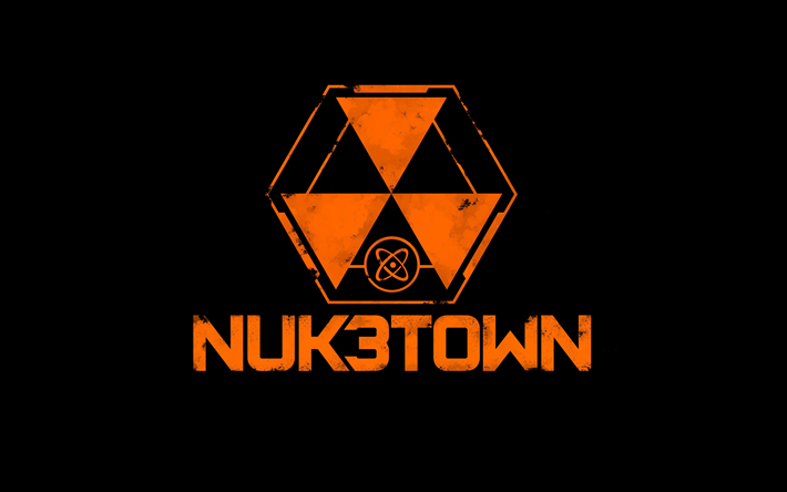 nuketown, 4k, logo, call of duty, cod