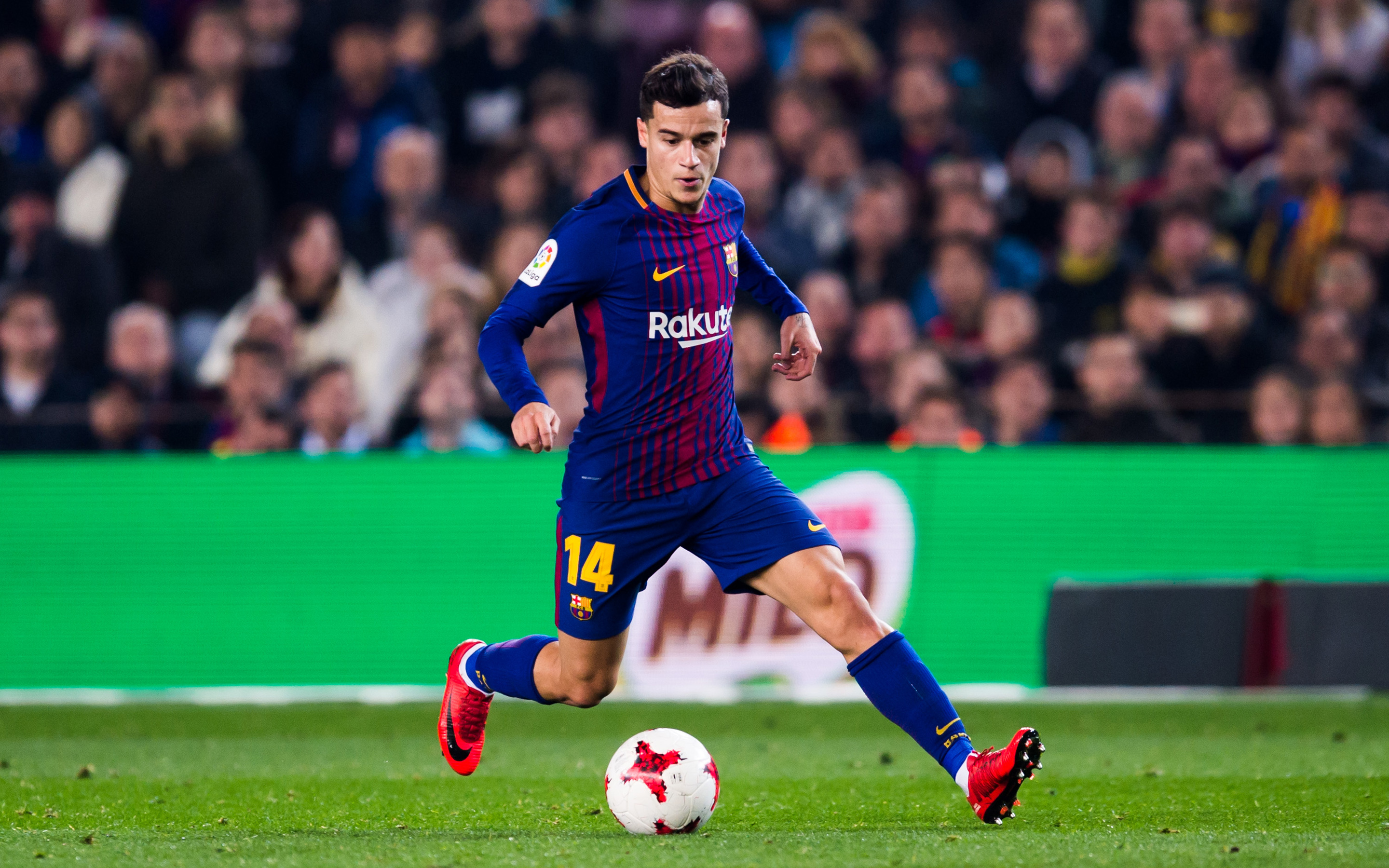 Download wallpapers Coutinho, match, FC Barcelona, footballers, FCB, La  Liga, Barca, soccer, Philippe Coutinho, Barcelona, Phil Coutinho, LaLiga,  Barcelona FC for desktop with resolution 2880x1800. High Quality HD  pictures wallpapers