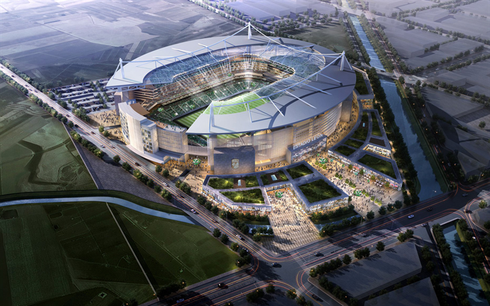 Nuevo Estadio Leon, il progetto in 3D, Guanajuato, Messico, Club Stadio di Leon, Leon Arena, messicano stadi, il calcio, il football, Leon FC, Nuova Leon Stadio
