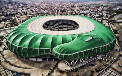 Timsah Arena, Bursa, aerial view, turkish stadiums, panorama, Crocodile Arena, Bursaspor Stadium, Turkey, Bursaspor FC