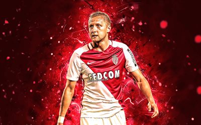 Kamil Glik, polish footballers, AS Monaco, France, Ligue 1, Glik, neon lights, soccer, Monaco FC