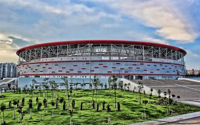 Antalya Arena, Turkey, HDR, panorama, turkish stadiums, Antalya, Antalyaspor Stadium, Antalyaspor