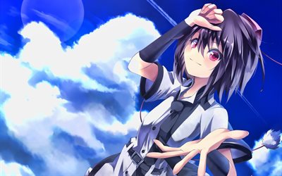 Shameimaru Aya, blue sky, protagonist, Touhou, Touhou Project, manga, Touhou characters, Aya Shameimaru