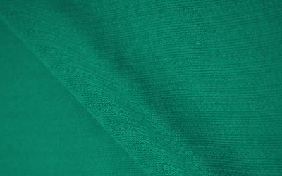 Download wallpapers green fabric texture, waves fabric texture, green ...