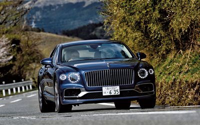 Bentley Flying Spur First Edition, highway, 2020 cars, JP-spec, luxury cars, 2020 Bentley Flying Spur, Bentley