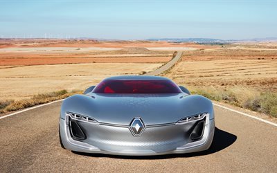 Renault Trezor, 4K, 2017 cars, desert, supercars, electric cars, Renault
