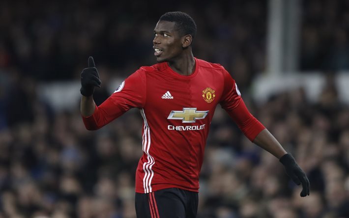 Paul Pogba, MU, futbolistas, el partido, el Manchester United, a las estrellas del f&#250;tbol