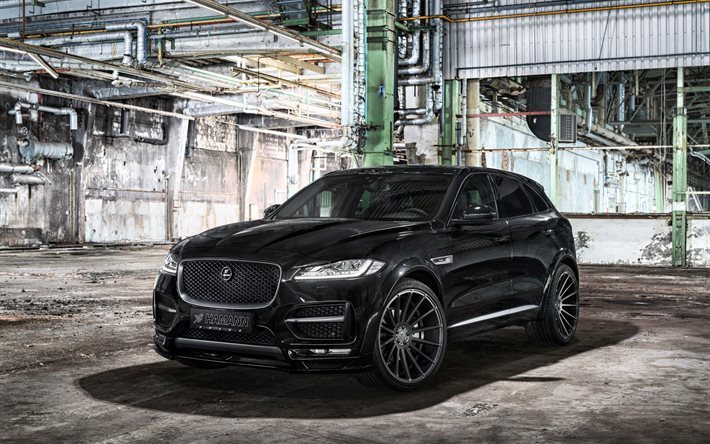 jaguar f-pace, hamann, 2016, crossover, englische autos, tuning f-pace, jaguar schwarz