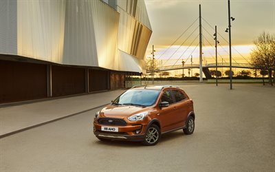 Ford Ka Aktiivinen, 4k, 2018 autoja, kompakti autoja, uusi Ford Ka, Ford