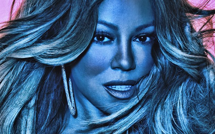 Mariah Carey, amerikansk s&#229;ngerska, portr&#228;tt, photoshoot, leende, vacker kvinna