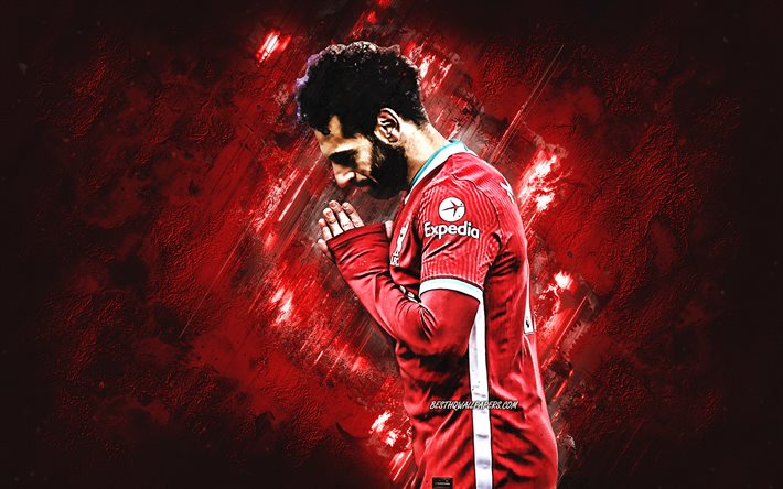 Mohamed Salah, egyptian footballer, Liverpool FC, portrait, Premier League, England, football