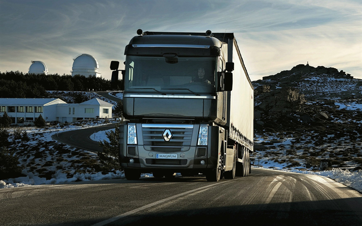 Renault Magnum, highway, 2010 trucks, LKW, cargo transport, 2010 Renault Magnum, french trucks, Renault