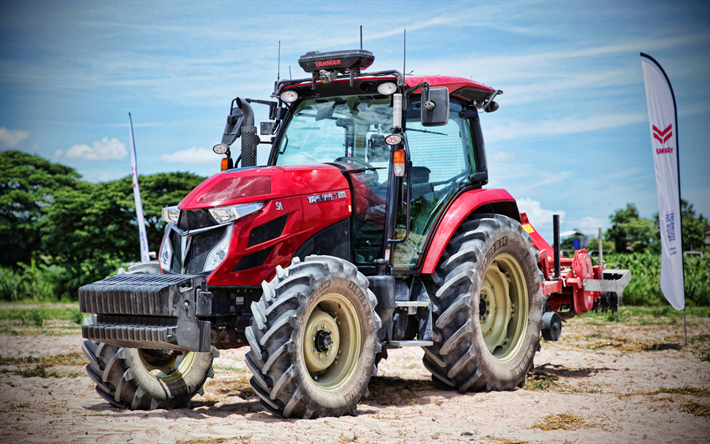 yanmar yt5113a robot tractor, 4k, tractores aut&#243;nomos, 2022 tractores, agricultura conceptos, hdr, yanmar