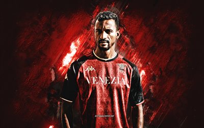 nani, calciatore professionista portoghese, venezia fc, luis nani, arte del grunge, sfondo di pietra rossa, nani venezia