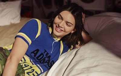 Kendall Jenner, 4k, photoshoot, 2018, della Campagna pubblicitaria di Adidas, Hollywood, bellezza, brunetta, modelli americani