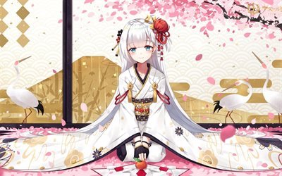 Shoukaku, manga, kimono, fox, Azur Lane