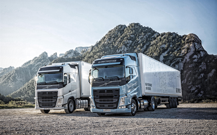 En 2019, le Volvo FH GNL, FH16, gaz moteur de camion, le transport par camion de concepts, de livraison de fret, fret, bleu nouveau FH16, su&#233;dois trucks, Volvo trucks