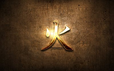 feuer japanische schriftzeichen, metall-hieroglyphen, kanji, der japanischen schriftzeichen f&#252;r feuer, feuer-kanji-symbol, japanische schriftzeichen, metall-hintergrund -, feuer-japanische hieroglyphe