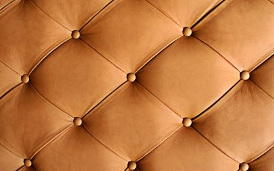 brown tapicer&#237;a de cuero, close-up, de cuero marr&#243;n, macro, marr&#243;n de cuero, fondo en cuero, texturas, fondos marr&#243;n