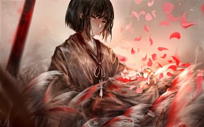 Kuro, girl in kimono, Sekiro, manga, Sekiro Shadows Die Twice
