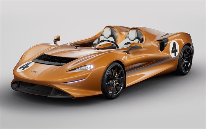 2020, McLaren Elva M6A Theme, MSO, 4k, roadster, bronze coupe, new bronze Elva, British sports cars, McLaren