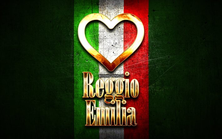 私はレッジョ-エミーリア, イタリアの都市, ゴールデン登録, イタリア, ゴールデンの中心, イタリア国旗, レッジョ-エミーリア, お気に入りの都市に, 愛のレッジョ-エミーリア