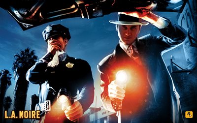 LA Noire, poster, dedektif sim&#252;lat&#246;r&#252;, Aksiyon, Macera, Rockstar Games
