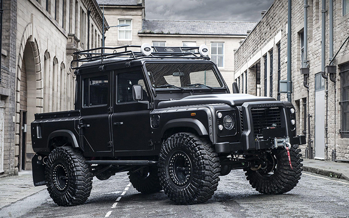 Land Rover Defender Big Foot, tuning, 4x4, 2018 coches, Proyecto de Kahn, SUVs, Land Rover Defender, Land Rover