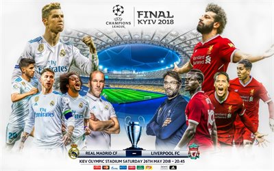 UEFA Champions League, Sista 2018, Real Madrid, Liverpool FC, Jafar konst, designad av Jafar, fan art, fotboll, sista, Cristiano Ronaldo, Mohamed Salah, Sergio Ramos, Marcelo, Zinedine Zidane