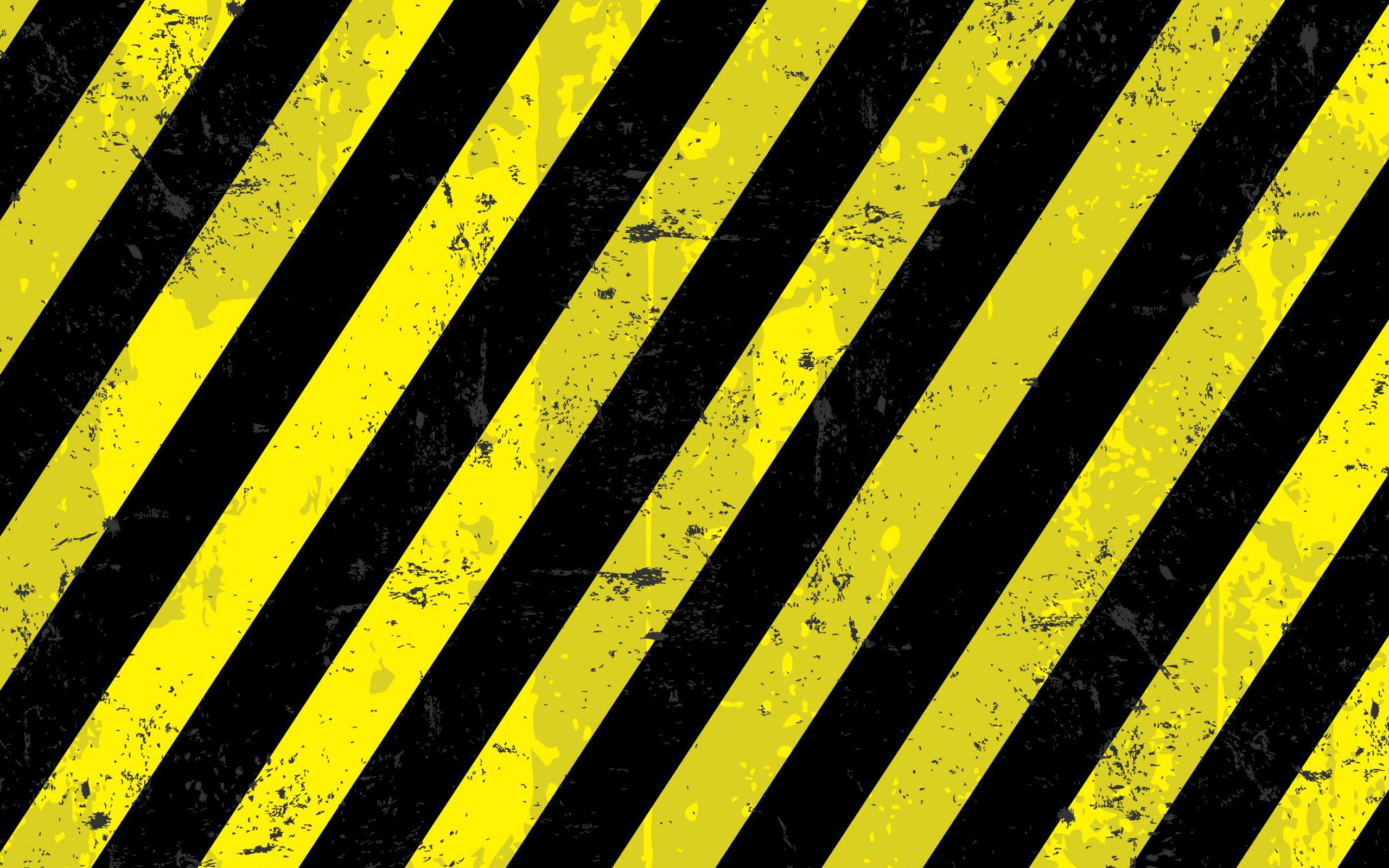 Descargar fondos de pantalla amarillo negro grunge textura, construcción,  textura, construcción de fondo, amarillo con líneas negras, grunge arte  monitor con una resolución 2560x1600. Imagenes de escritorio