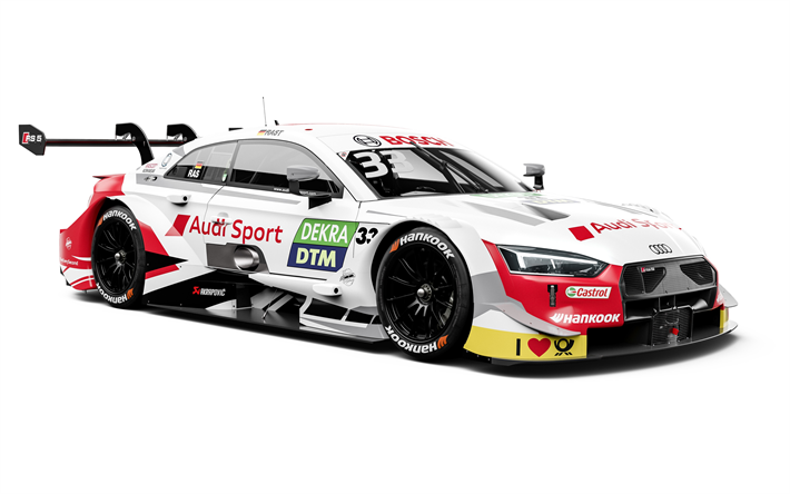 Audi RS5 DTM, 2019, yarış araba, tuning RS5, spor arabalar, Audi Sport Team Rosberg, Rene Rast, DTM, Audi