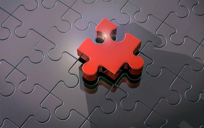 ダウンロード画像 赤パズル 異なる 3dパズル 作品 う概念 パズル