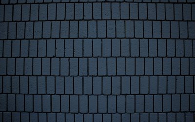 azul alvenaria textura, tijolo azul de fundo, parede de tijolos de textura, vertical tijolos textura, azul tijolos