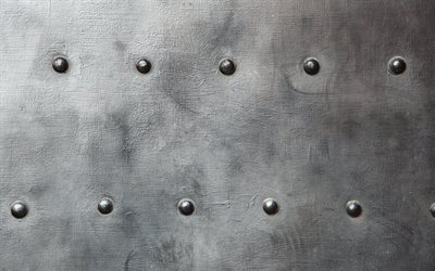 acciaio texture, rivetti in metallo, struttura del metallo con rivetti in acciaio, sfondo, rivetti, struttura del metallo, acciaio