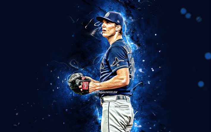 Download wallpapers Tyler Glasnow, 4k, MLB, Tampa Bay Rays, pitcher ...